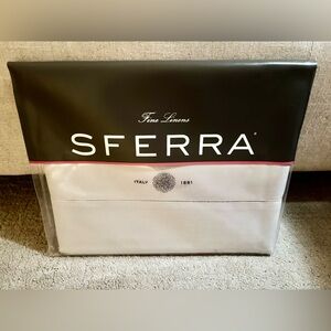 SFERRA Celeste 3990, Queen flat sheet. Tin